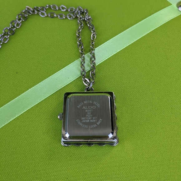 Aldo Crystal Watch Necklace - Picture 5 of 6